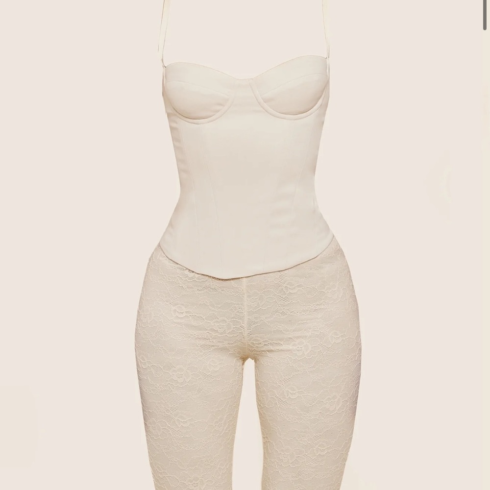 Elegant Cream Bustier Top- MarsTheLabel